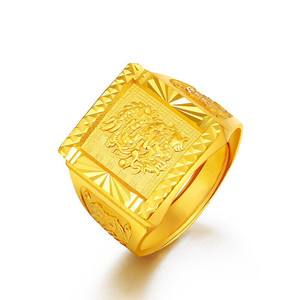 男士纯黄金戒指好还是带宝石的好,男士纯黄金戒指-第2张图片-翡翠网