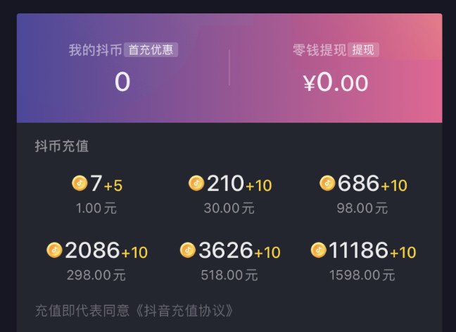 抖音等级充值金额对照表,抖音充值等级怎么算-第1张图片-翡翠网