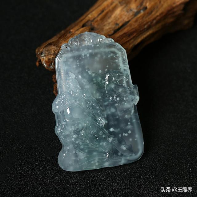 冰种雪花棉翡翠的价格蓝色冰种翡翠雪花棉-第6张图片-翡翠网