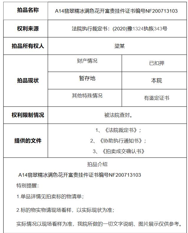 冰种翡翠手镯冰种翡翠拍卖成交价格-第2张图片-翡翠网