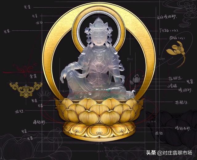 翡翠观音摆件图片大全最大的翡翠摆件有多重-第5张图片-翡翠网