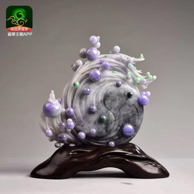 翡翠山水摆件价格多少钱翡翠花摆件图片-第2张图片-翡翠网