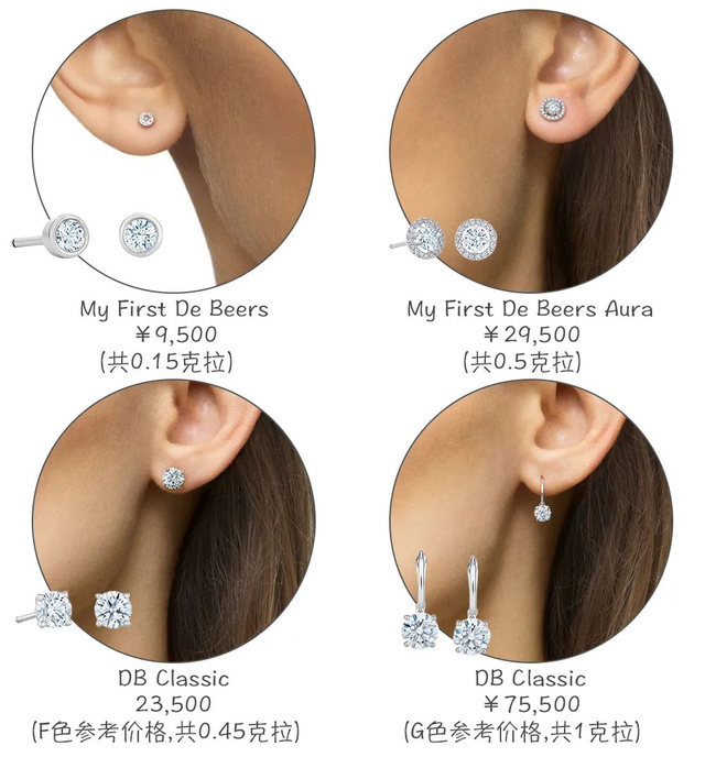 1克拉钻石耳钉上耳效果一克拉钻石耳钉多少钱-第12张图片-翡翠网