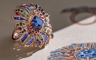 瑞士珠宝商Gübelin 推出一枚独一款 Coral Blossom 蓝宝石戒指