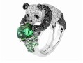 宝诗龙“Animaux de Collection” 动物主题系列 大熊猫戒指独具巧思