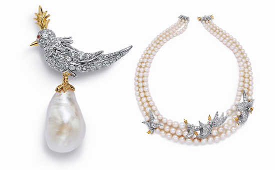 Tiffany 推出 Bird on a Pearl 高级珠宝系列 罕见珍珠演绎璀璨丰沛生命力-第1张图片-翡翠网