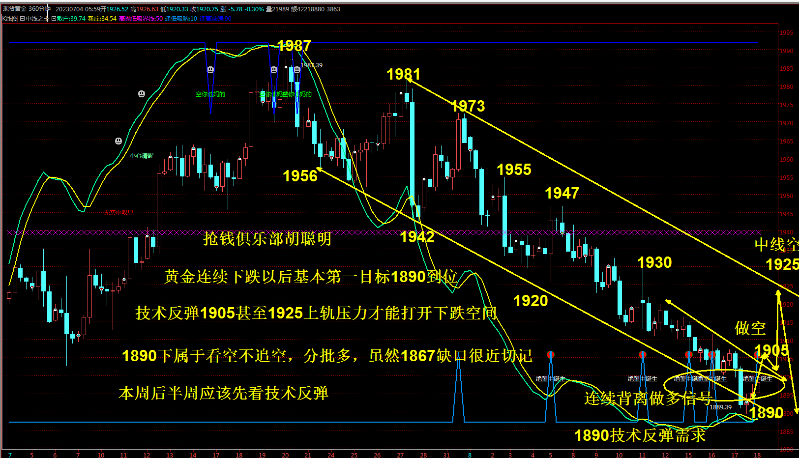 抢钱俱乐部：美元回落103.2继续多，非美反弹空不变-第3张图片-翡翠网