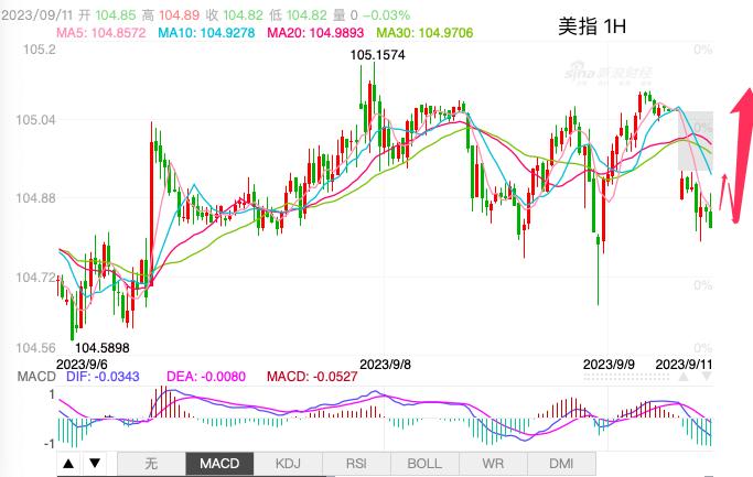 主次节奏：美指空头多次下探不成功，104.60强支撑上行-第1张图片-翡翠网