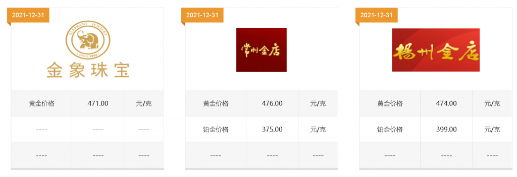 黄金今天价格多少一克2021今日黄金多少钱一克2021年价格表-第2张图片-翡翠网